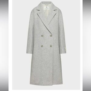 Aritzia THE SLOUCH™ COAT in HEATHER CHROME, never worn perfect condition